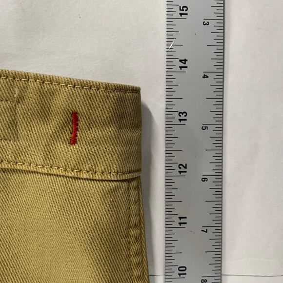 Zara M Chino Trouser Pants Wide Leg Straight Tan Baggy Skater Streetwear - Picture 7 of 11